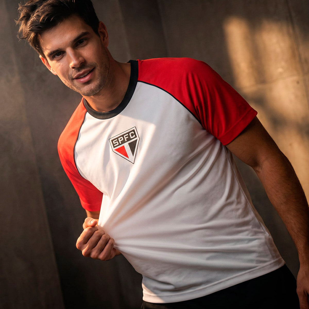São Paulo Retro Red+White Men's T-Shirt