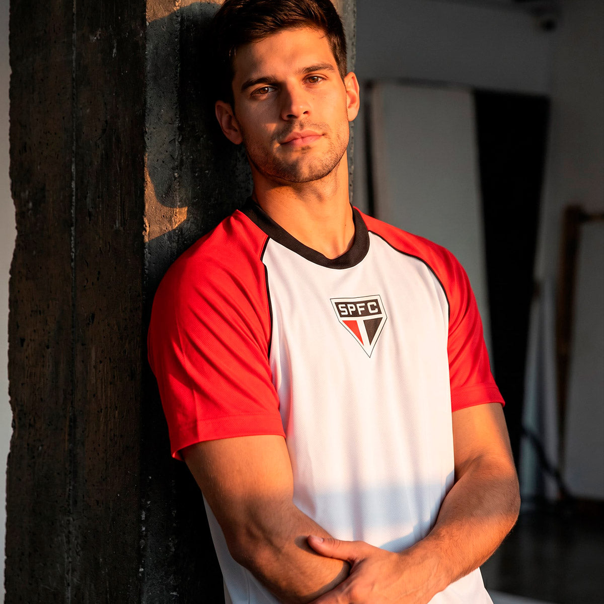 São Paulo Retro Red+White Men's T-Shirt