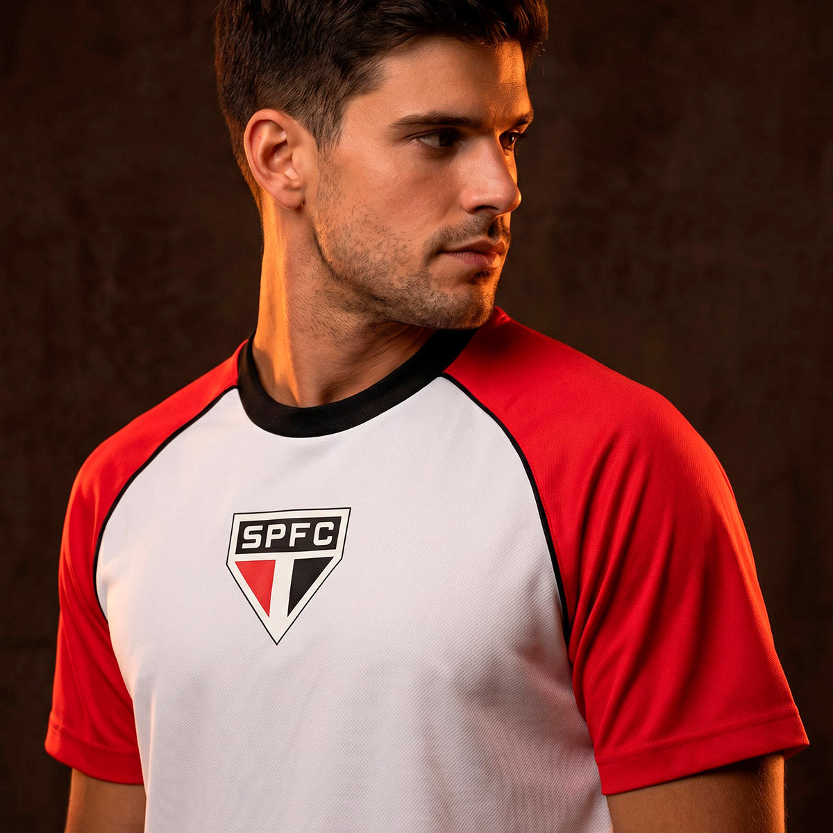 São Paulo Retro Red+White Men's T-Shirt