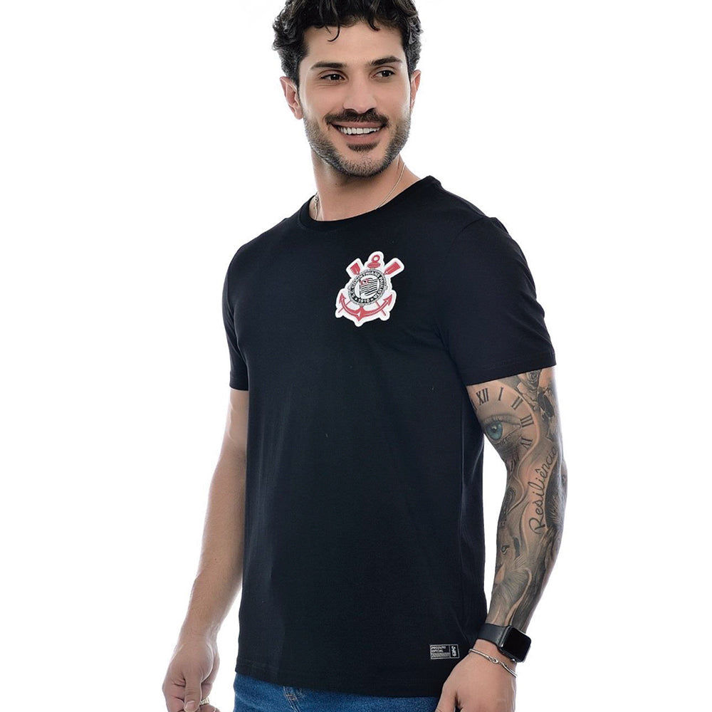 Corinthians Retro Fan Black Men's T-Shirt
