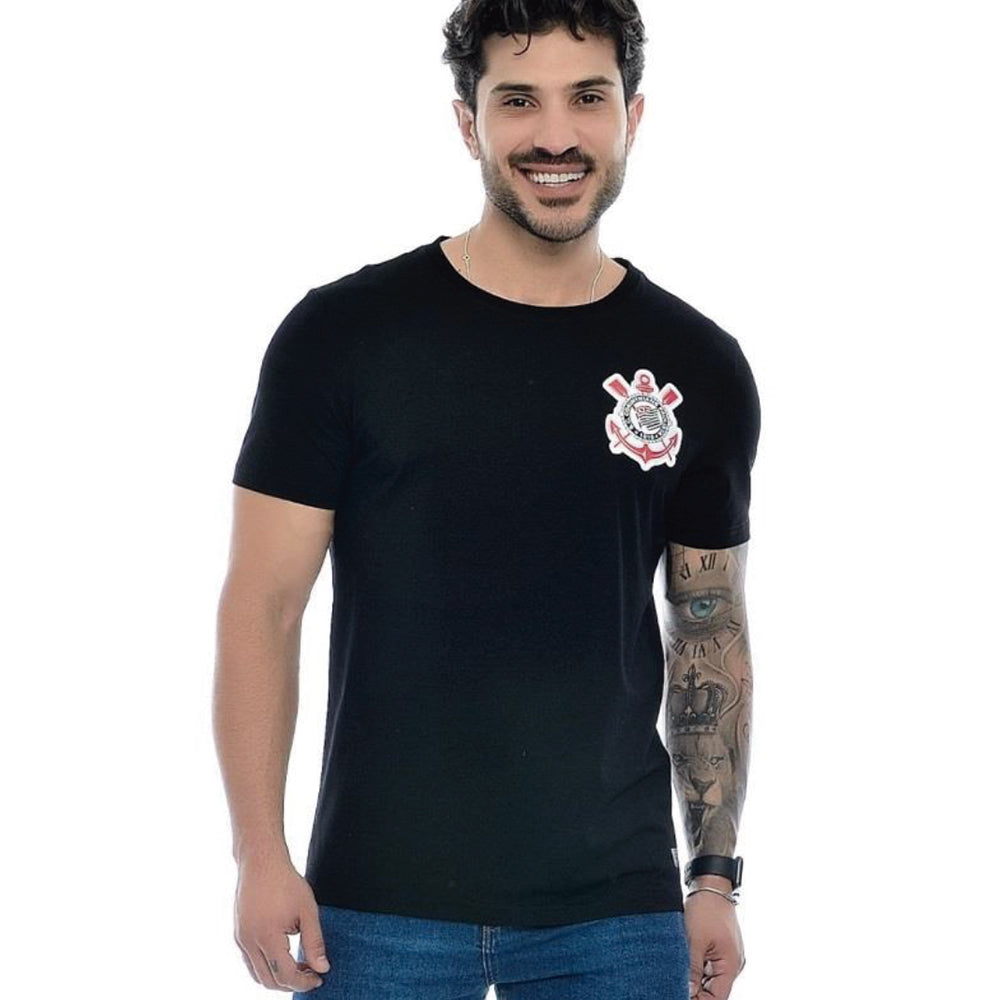 Corinthians Retro Fan Black Men's T-Shirt