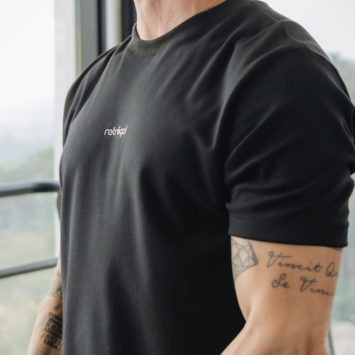 RG Basic Comfort Black Men's T-Shirt