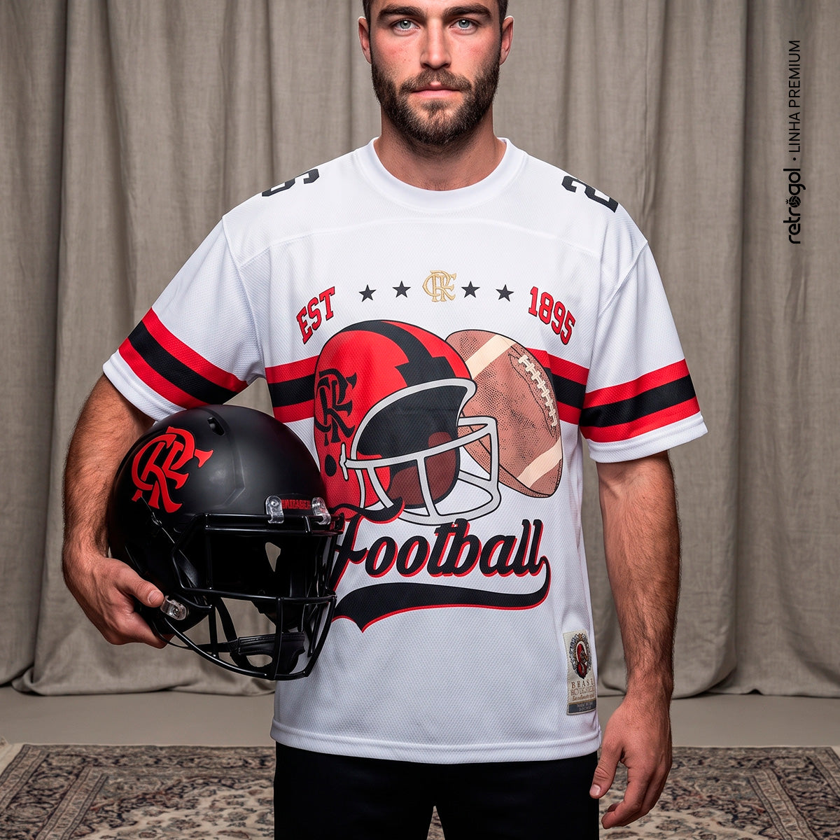 Flamengo NFL 1895 White Men's T-Shirt