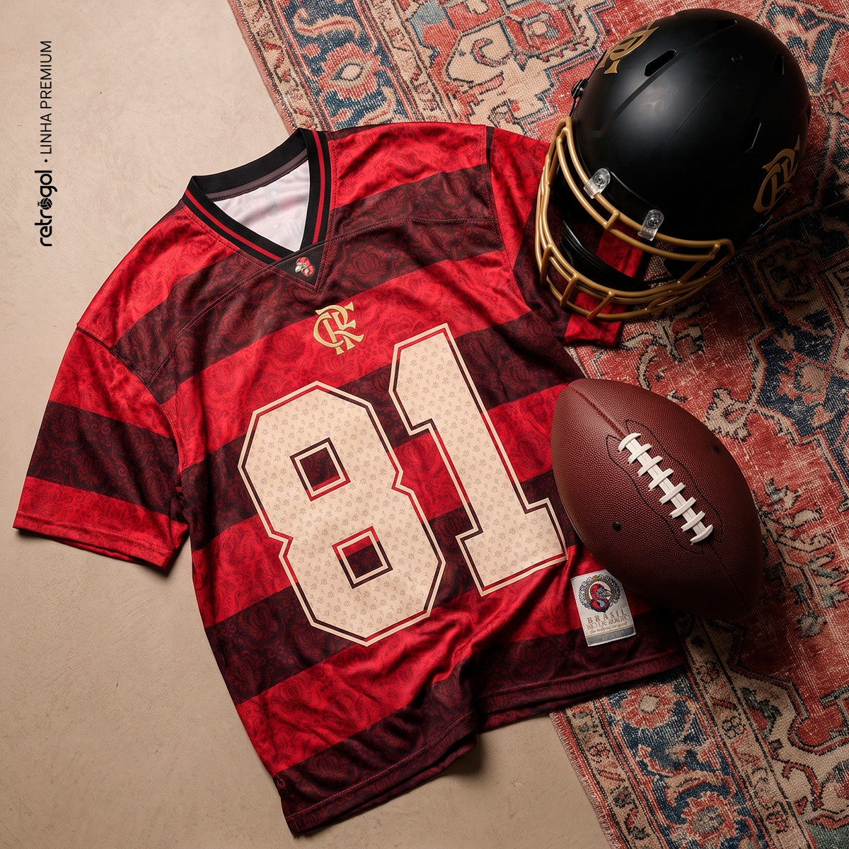 Flamengo NFL 81 Rubro-Negro Red Men's T-Shirt