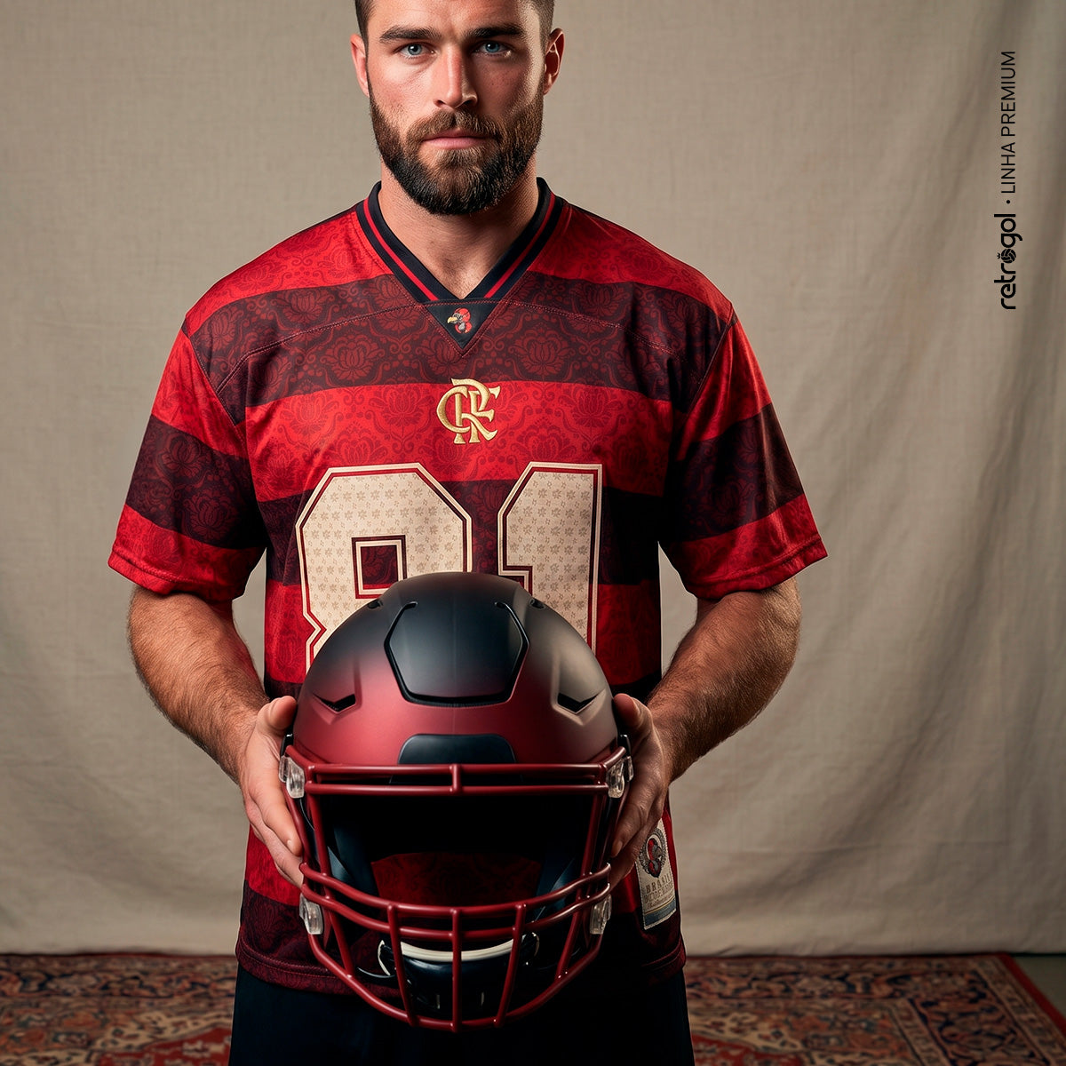 Flamengo NFL 81 Rubro-Negro Red Men's T-Shirt