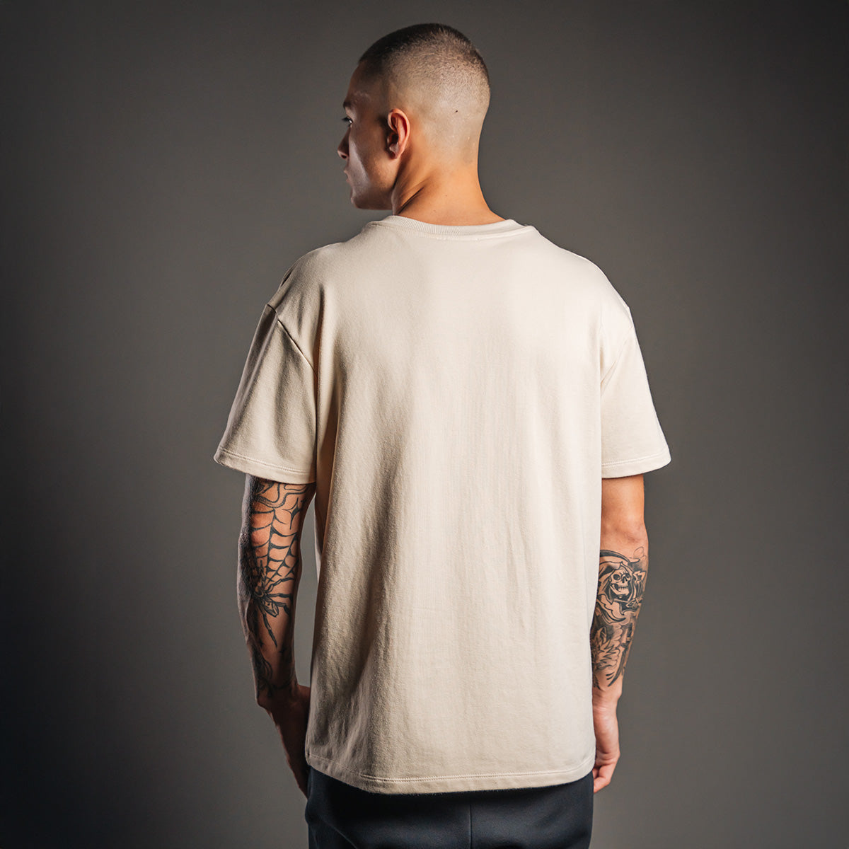 RG Beige Men's Oversized T-Shirt