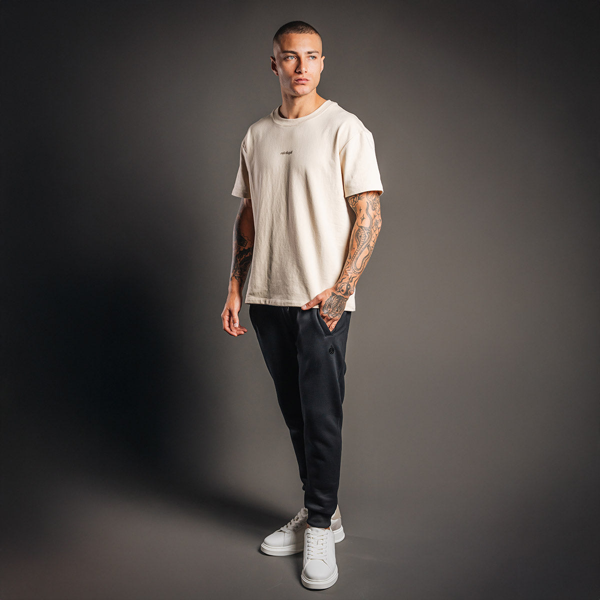 RG Beige Men's Oversized T-Shirt
