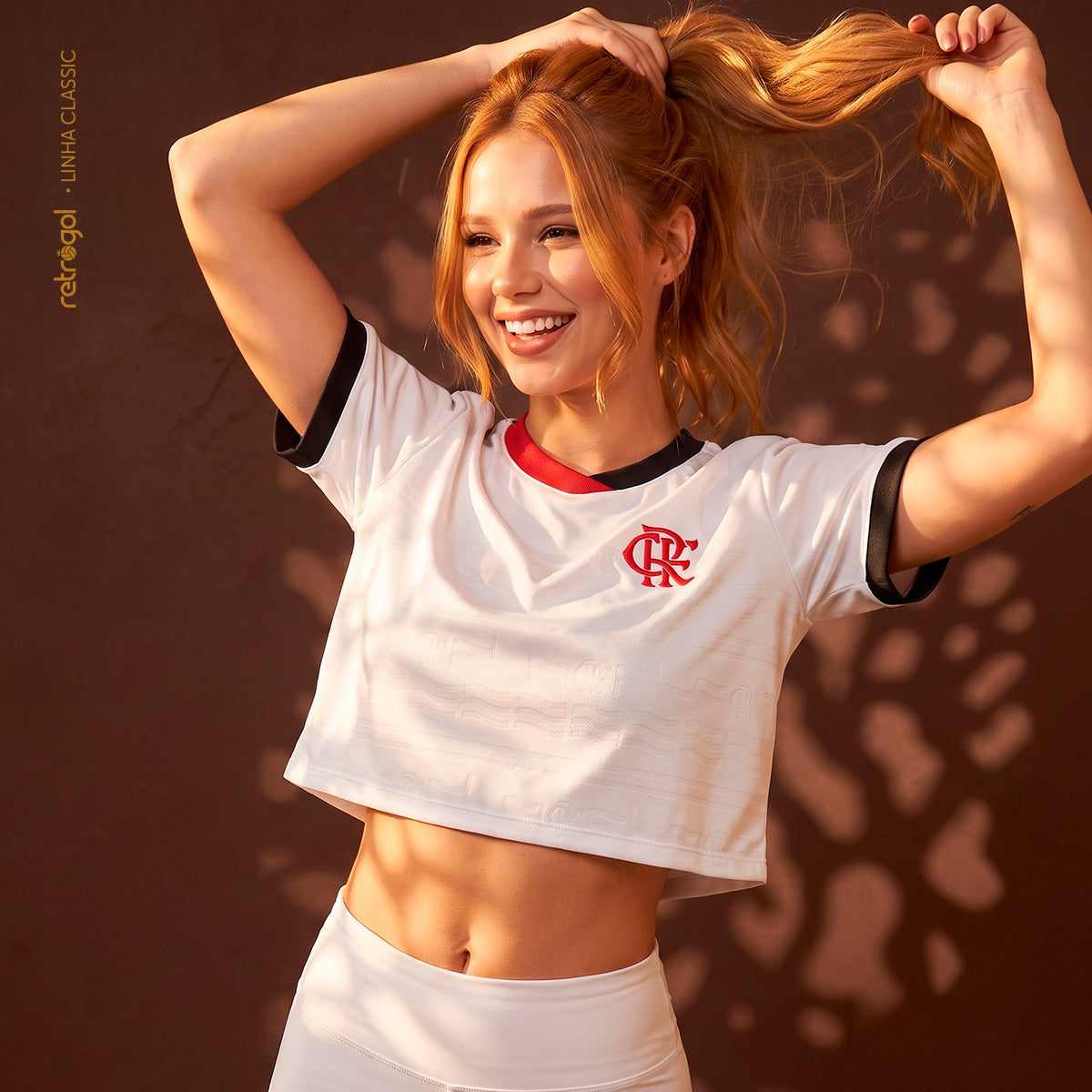 Flamengo Victory White Woman's Cropped