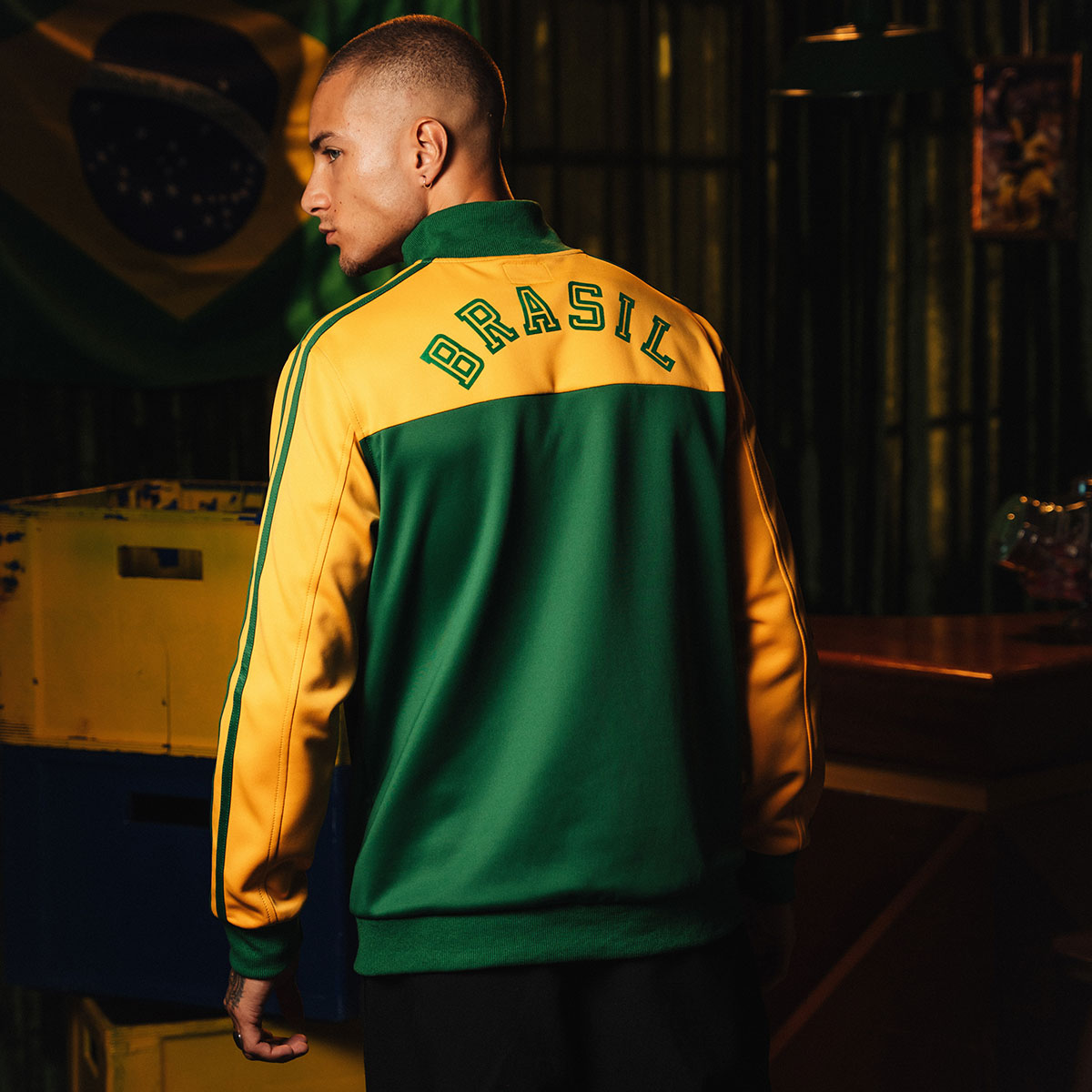 Brazil Retro 1982 Green Men's Jacket