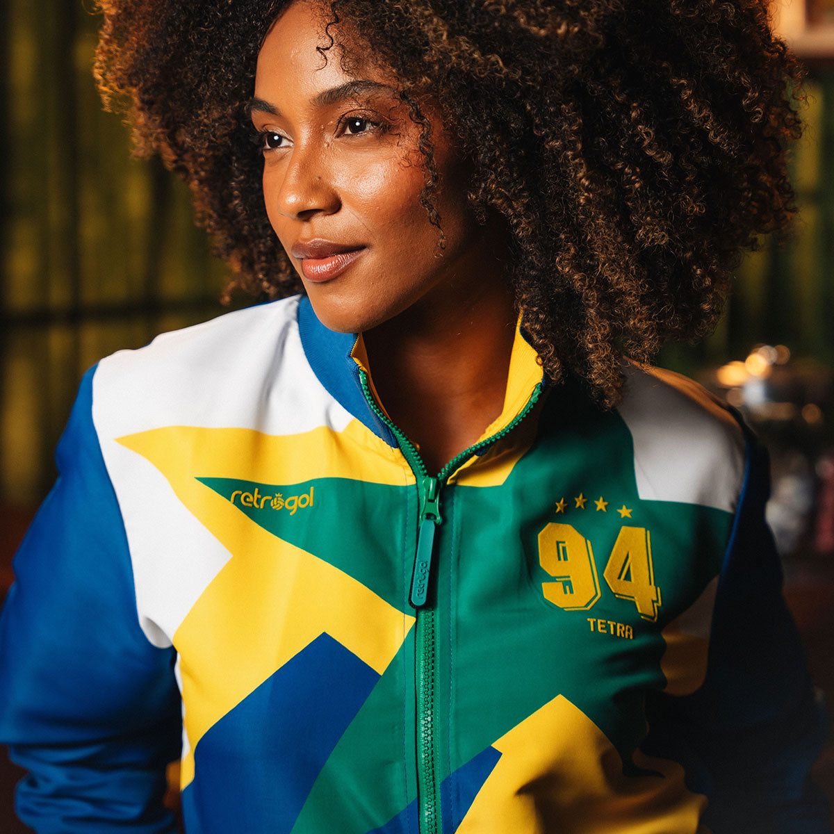Brazil Retro 1994 Blue Woman's Jacket