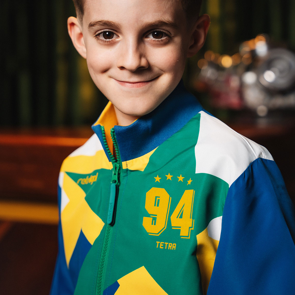 Brazil Retro 1994 Blue Unisex Kid's T-Shirt