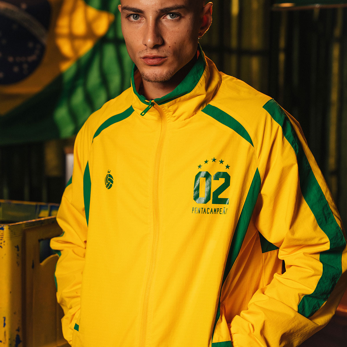 Brazil Retro 2002 Yellow Men's Jacket