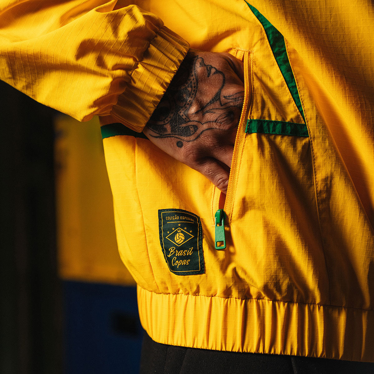 Brazil Retro 2002 Yellow Men's Jacket