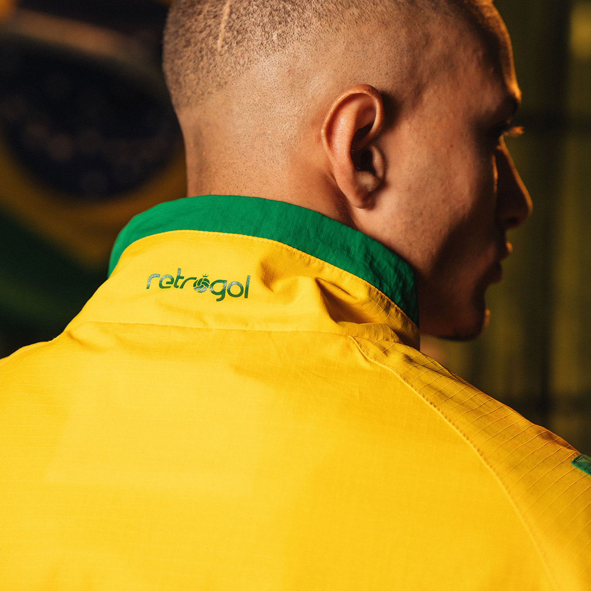 Brazil Retro 2002 Yellow Men's Jacket