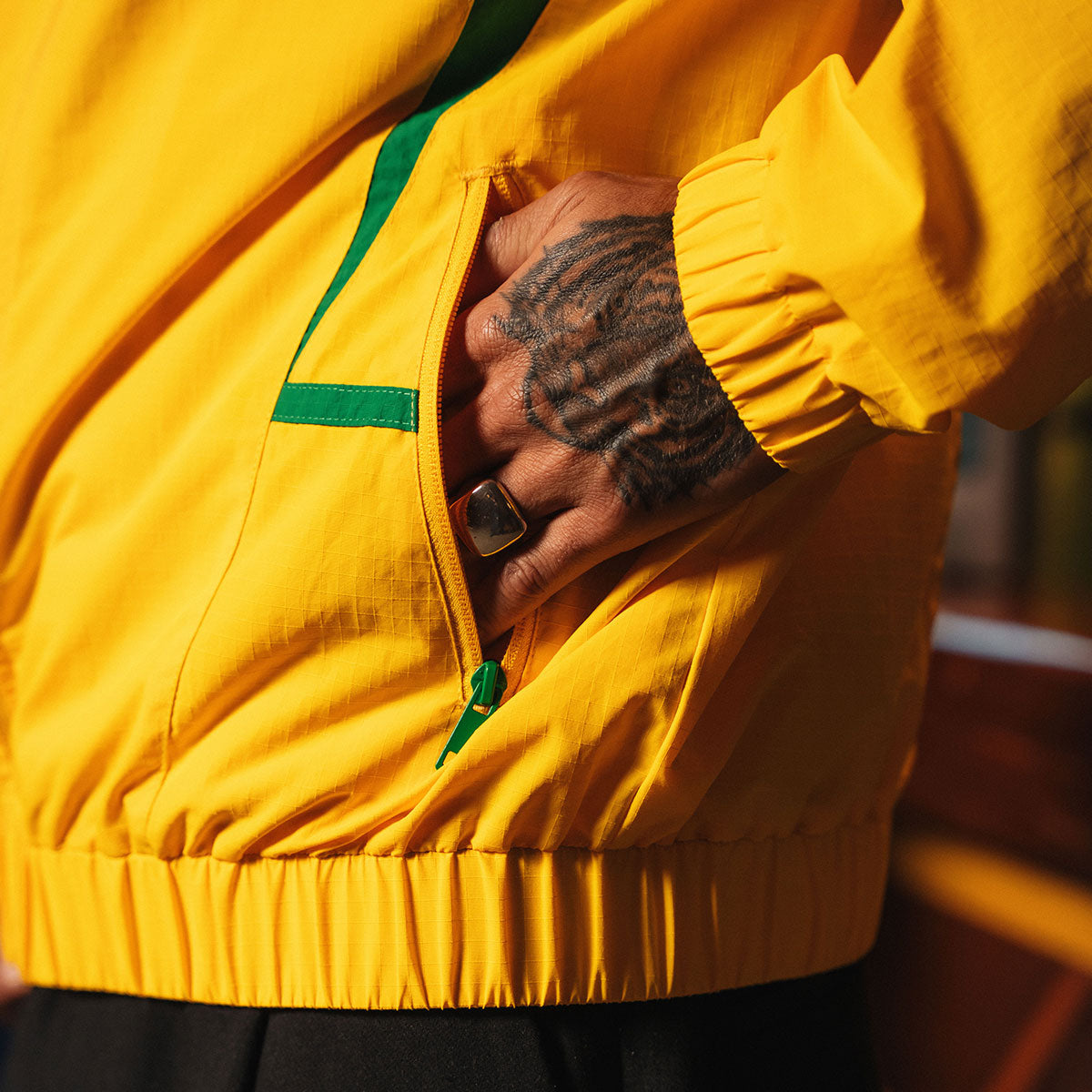 Brazil Retro 2002 Yellow Men's Jacket