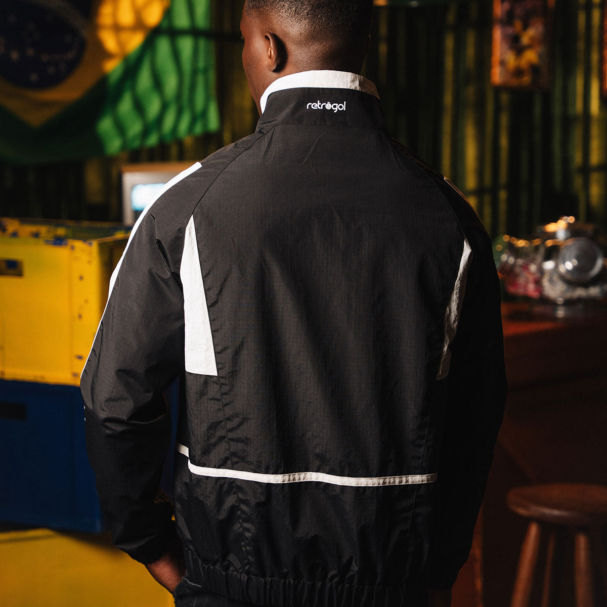 Brazil Retro 2002 Black Men's Jacket
