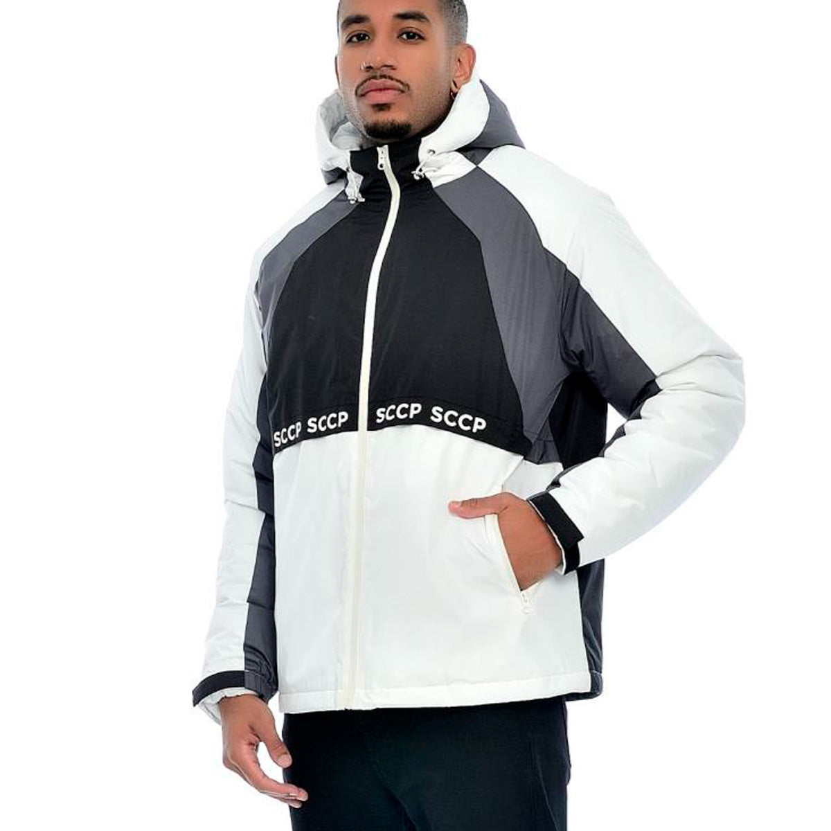 Corinthians Retro White and Gray Men's Jacket
