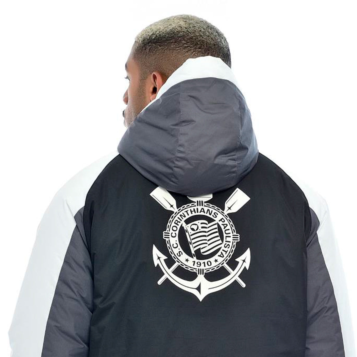 Corinthians Retro White and Gray Men's Jacket