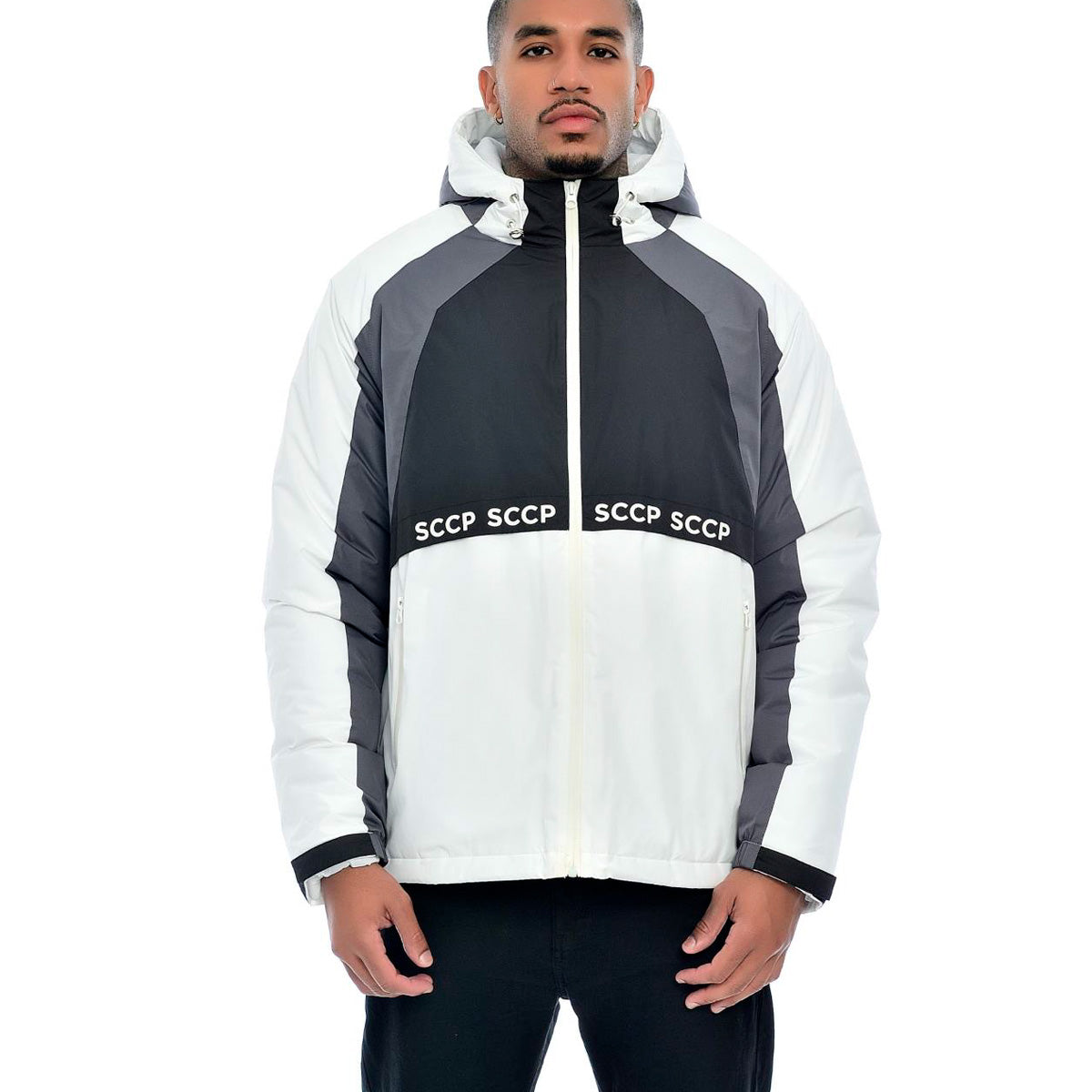 Corinthians Retro White and Gray Men's Jacket