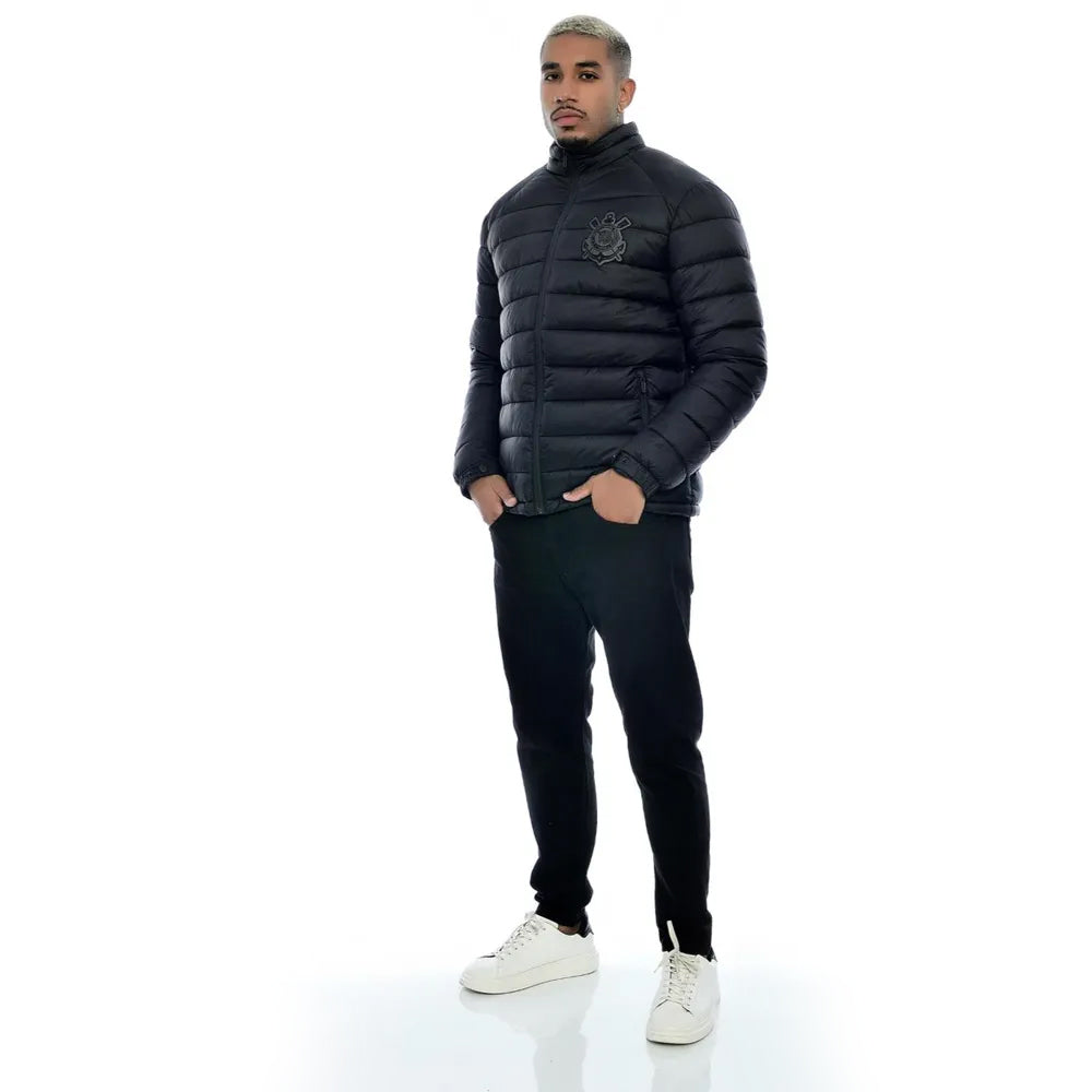 Corinthians Retro All Black Men's Puffer Jacket