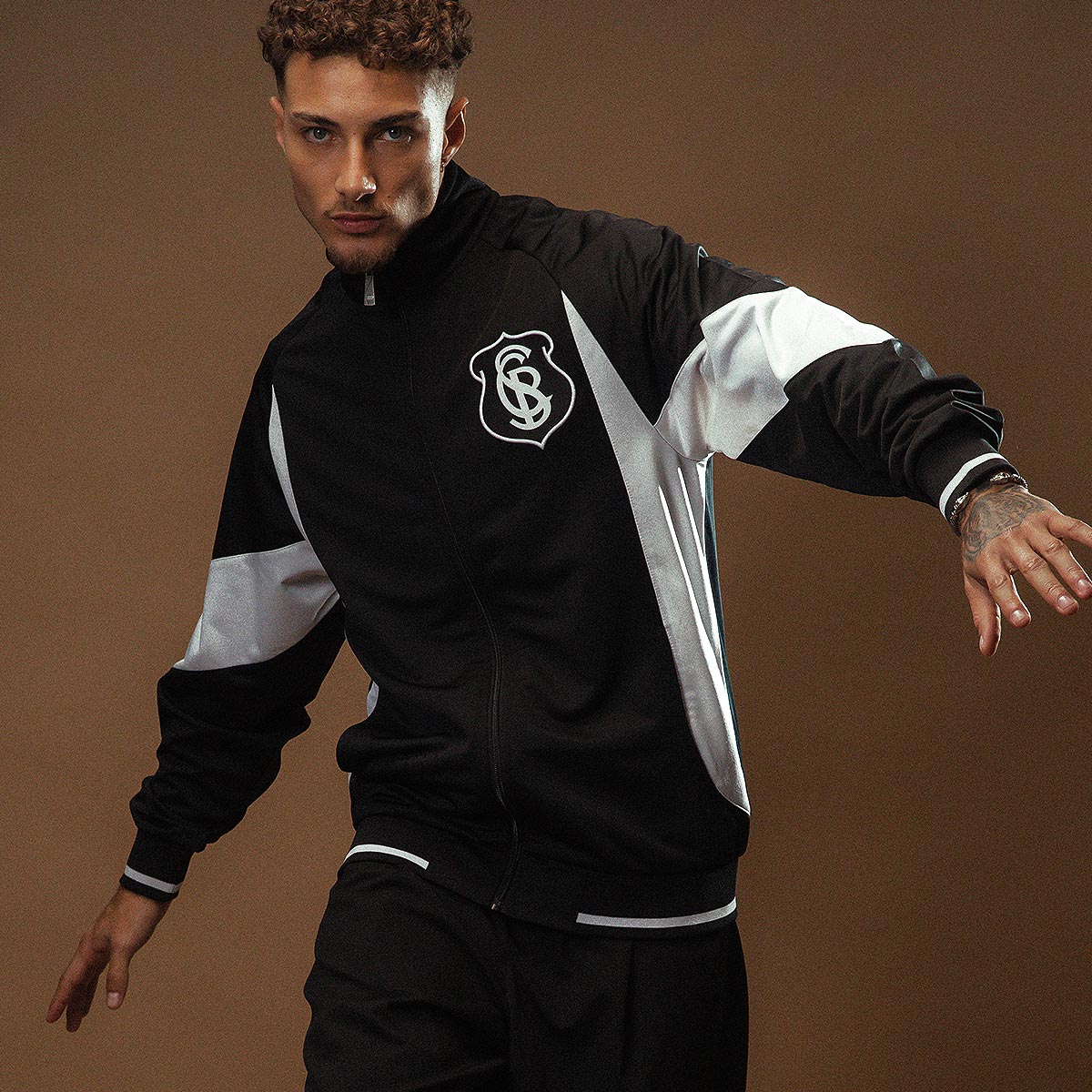 Corinthians Retro Black and White Men's Jacket