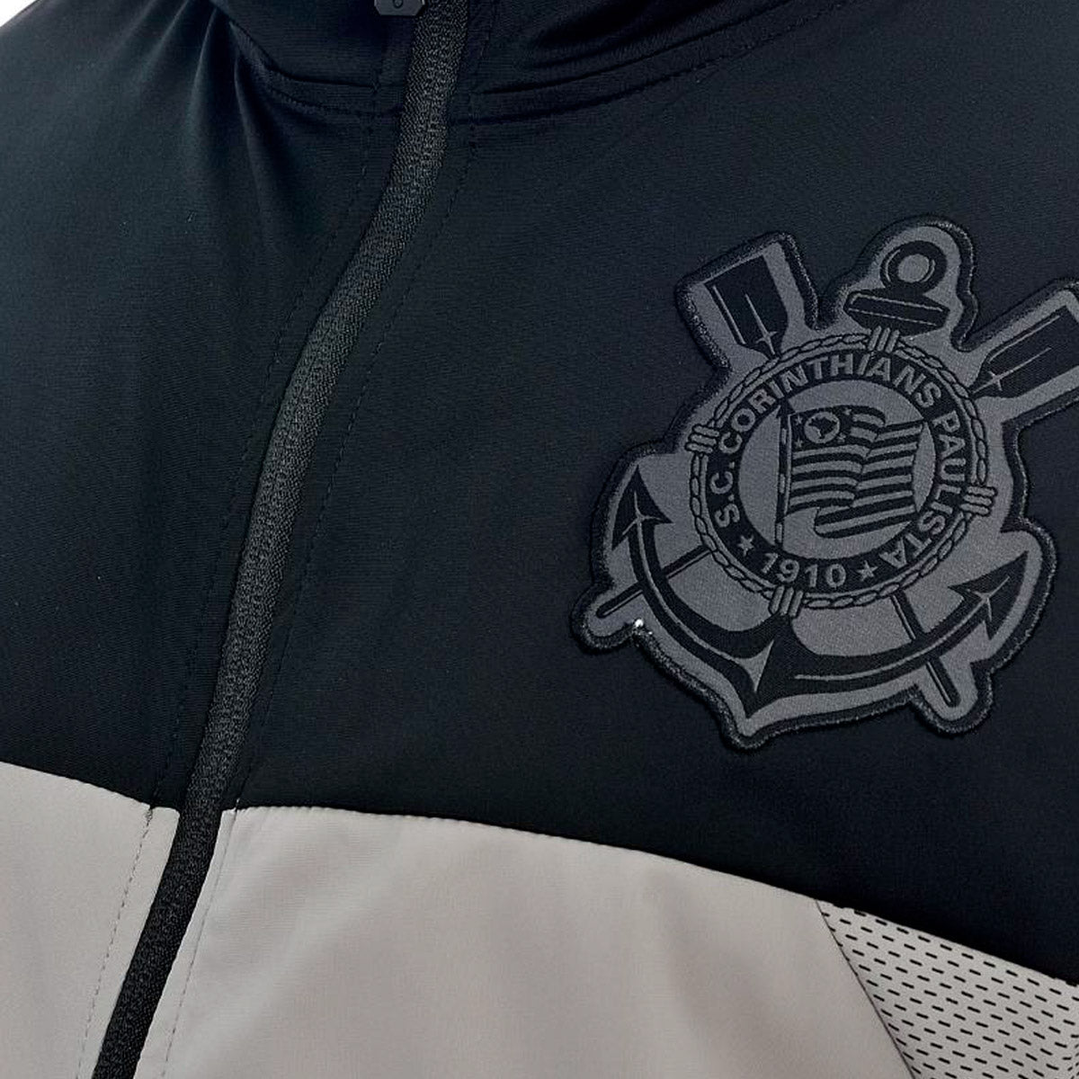 Corinthians Retro Gray Men's Windbreaker Jacket