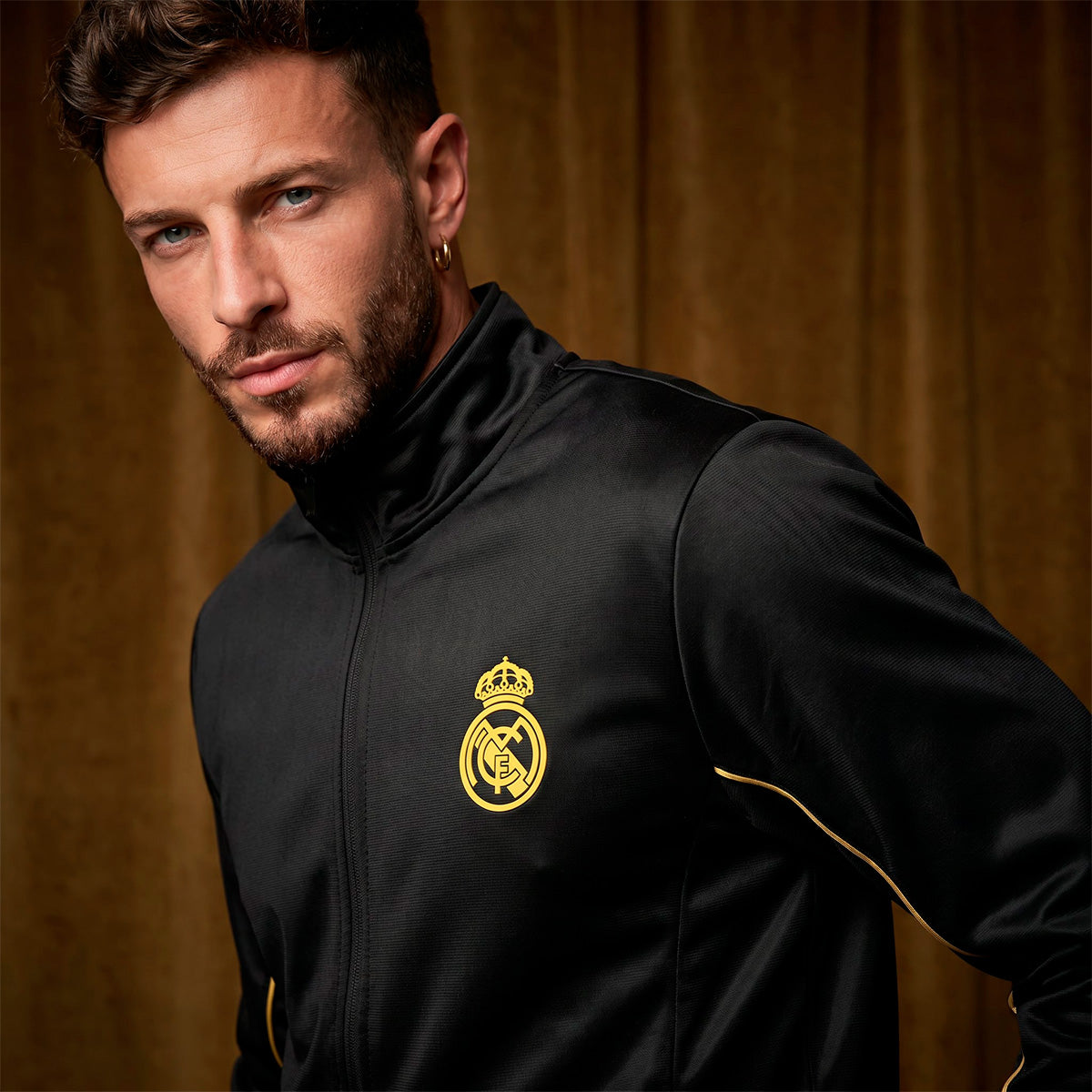 Real Madrid Retro Black Men's Jacket