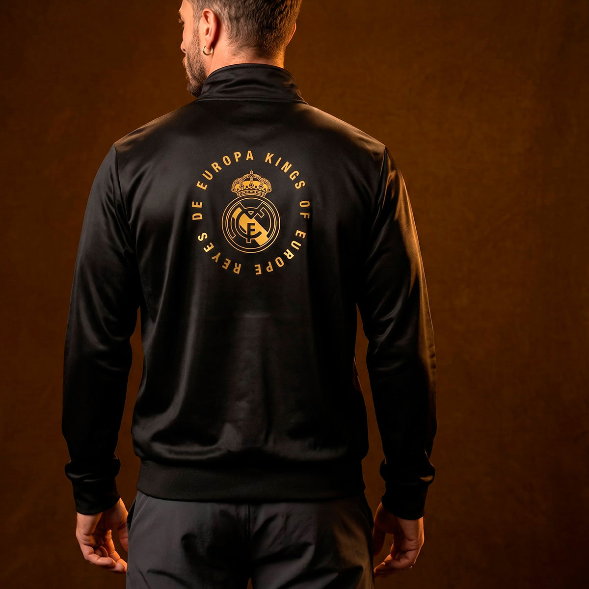 Real Madrid Retro Black Men's Jacket
