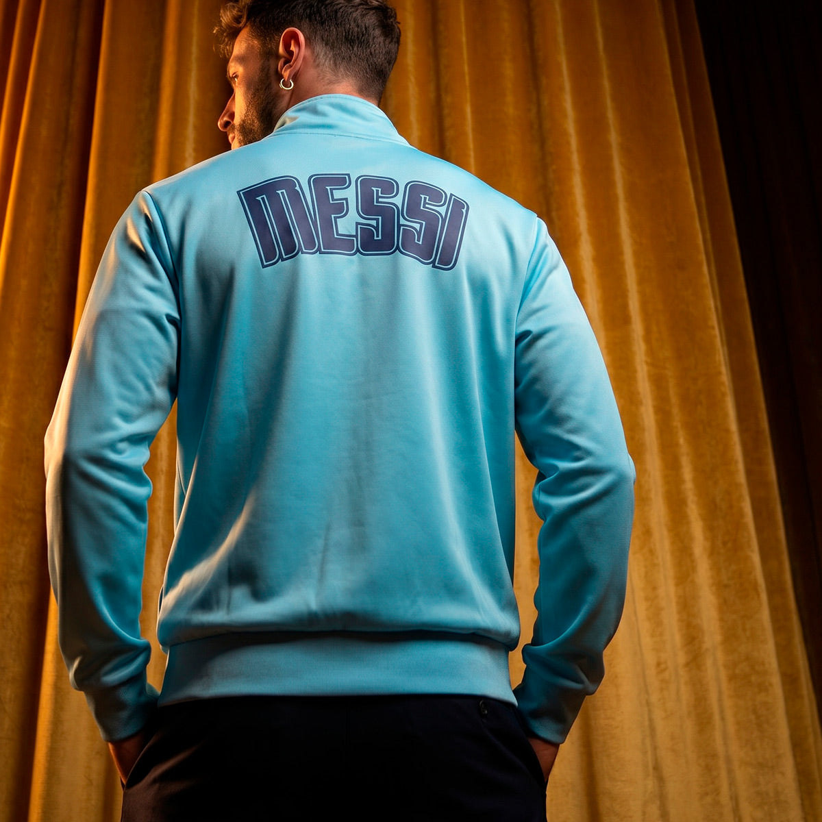 Argentina Retro Messi Men's Jacket