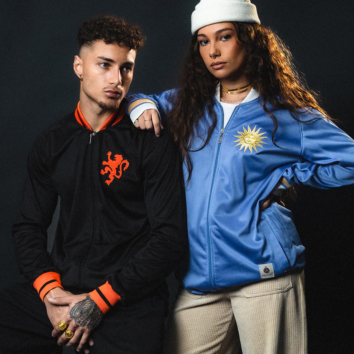 Netherlands Retro Black Men's Jacket