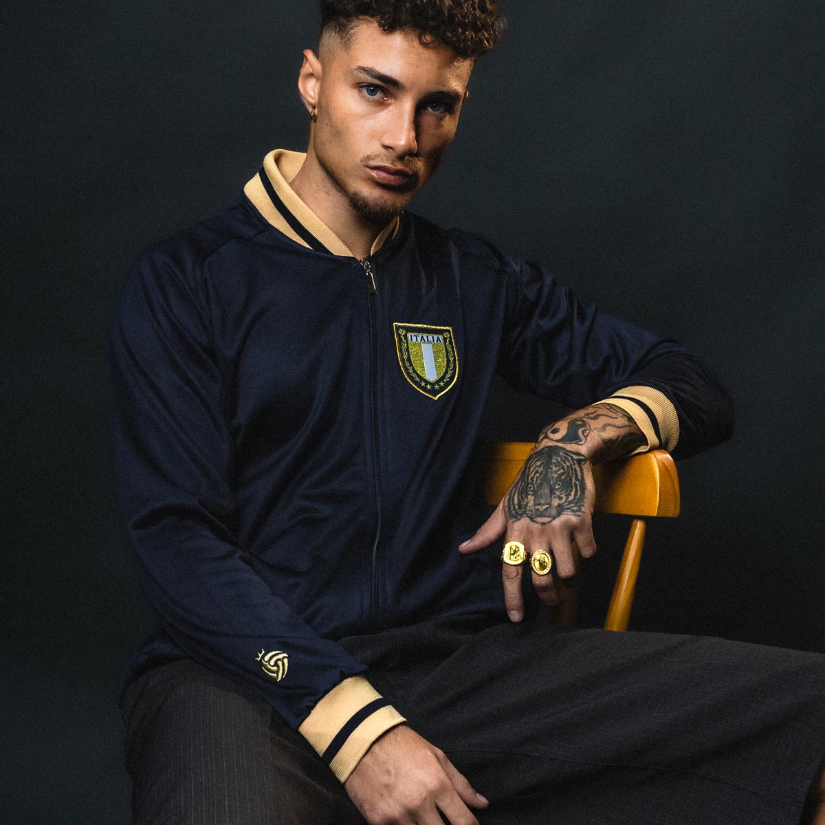 Italy Retro Gold Men's Jacket