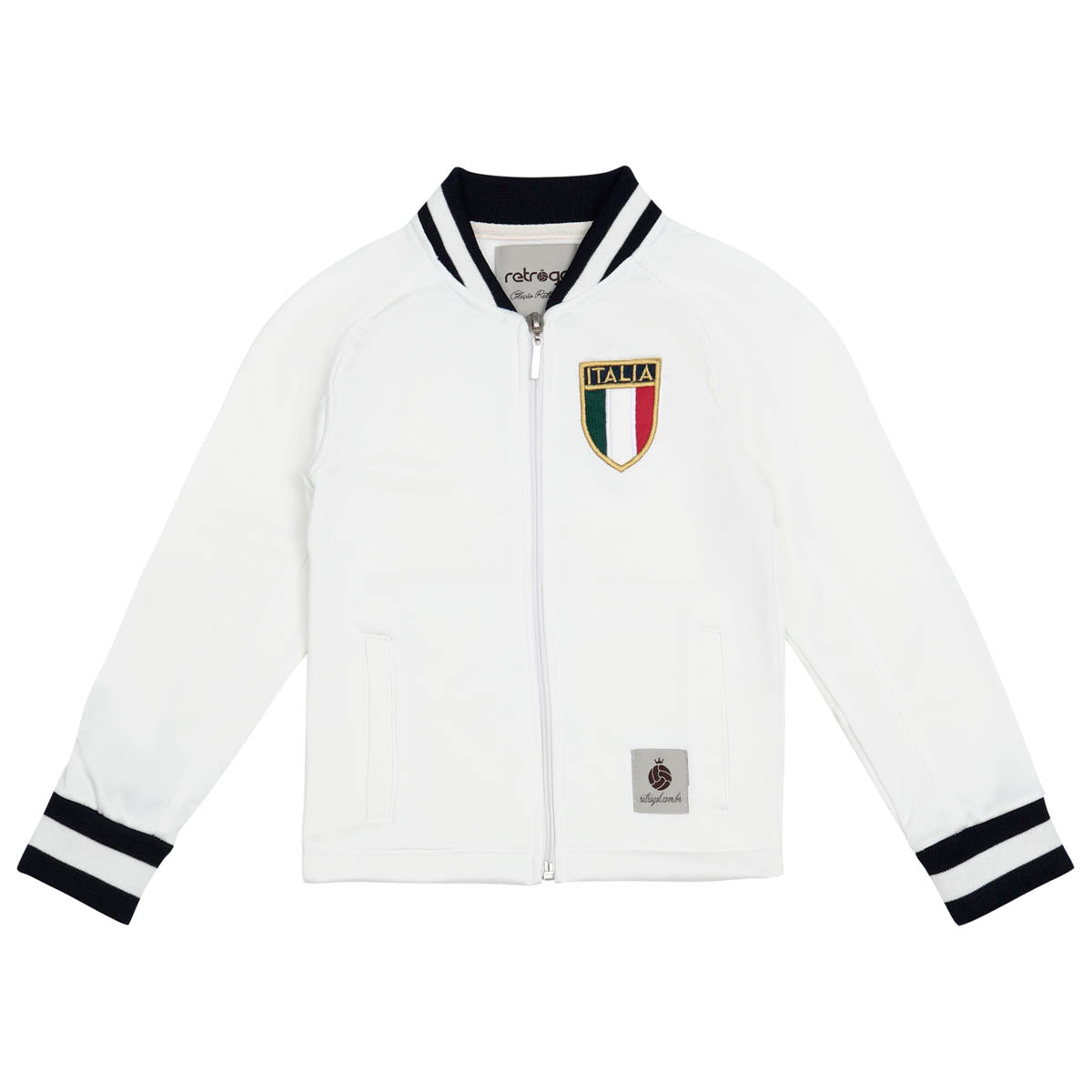 Italy Retro Off-White Unissex Kid's Jacket