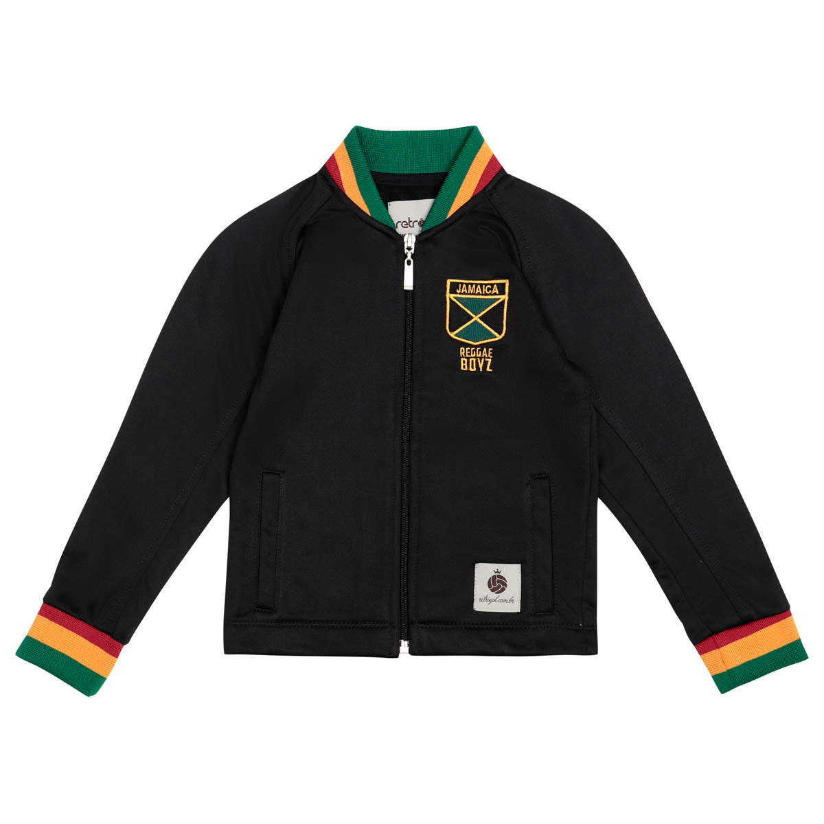 Jamaica Retro Black Unisex Kid's Jacket