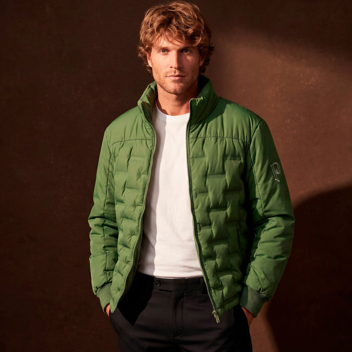 Palmeiras Retro SEP Men's Puffer Jacket