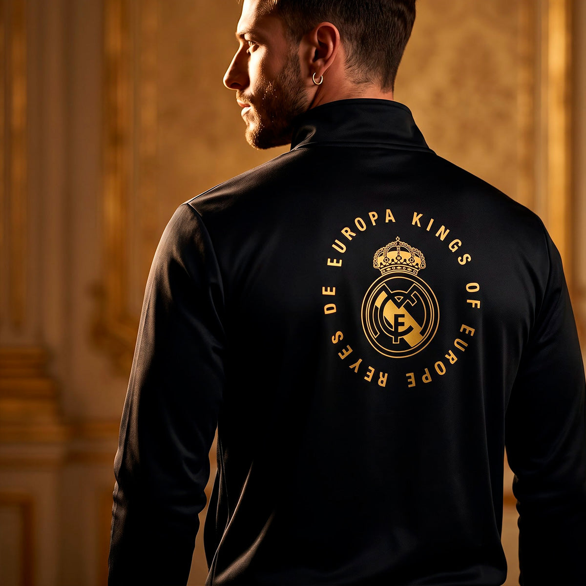 Real Madrid Retro Black Men's Jacket