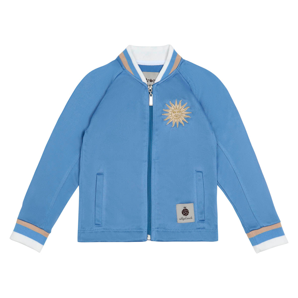 Uruguay Retro Celeste Unissex Kid's Jacket