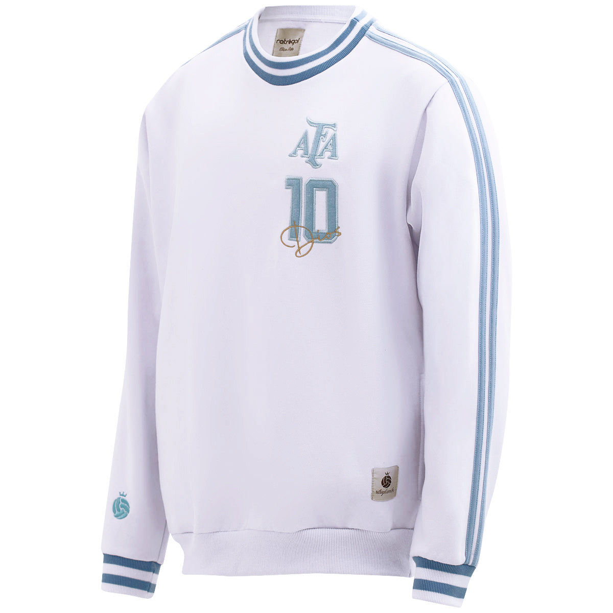 Argentina Retro Dios White Men's Sweatshirt