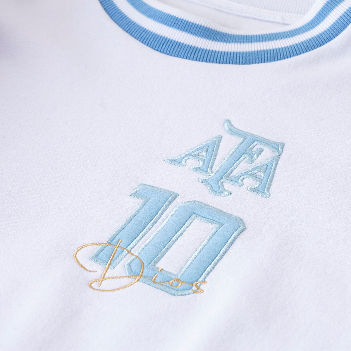 Argentina Retro Dios White Men's Sweatshirt