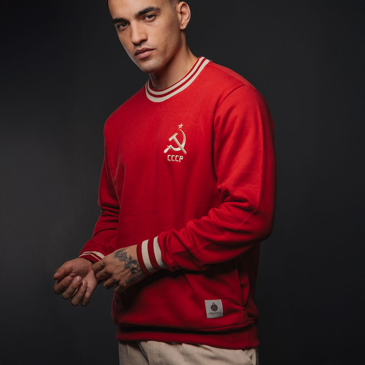 Soviet Union Retro 70s Red Men's Sweatshirt