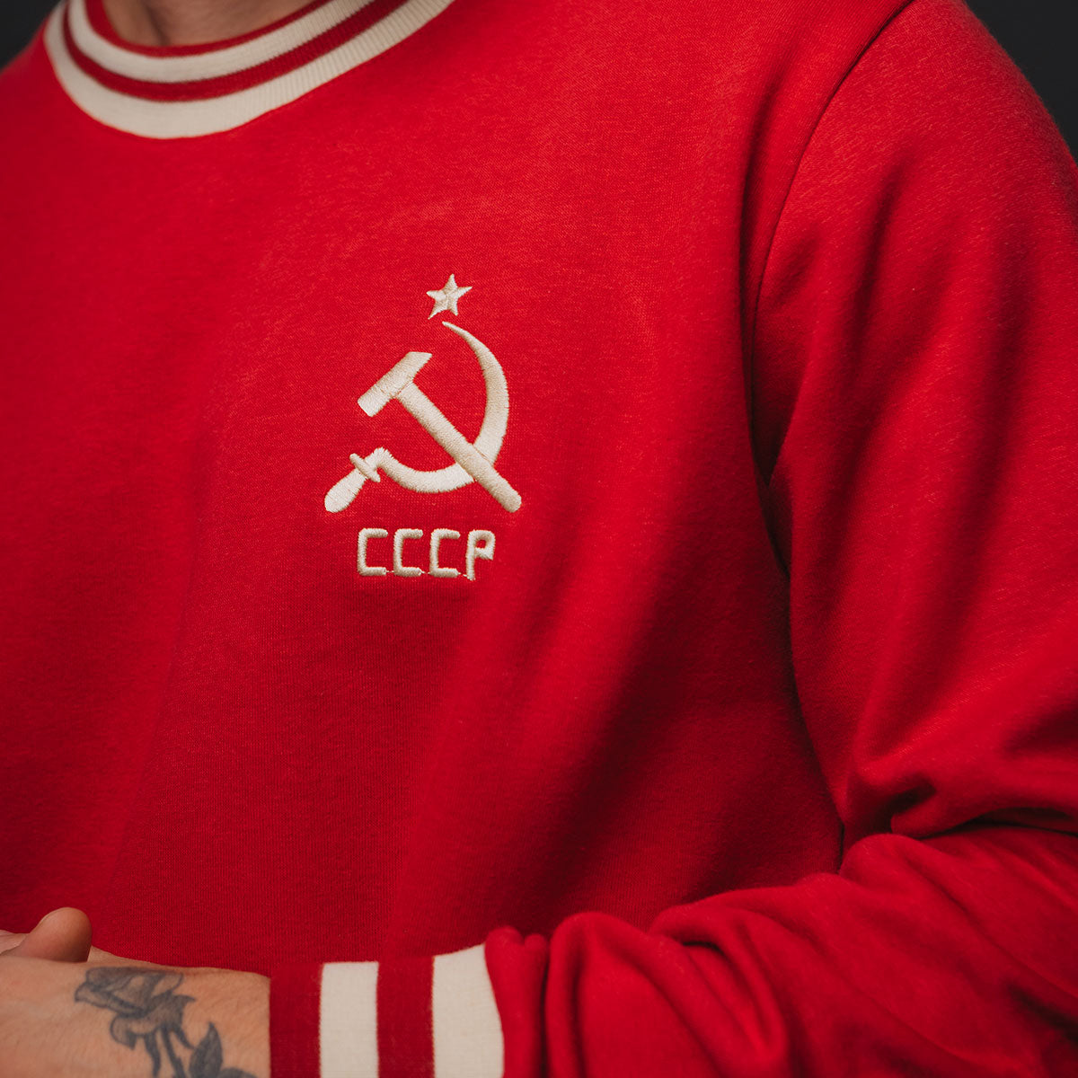 Soviet Union Retro 70s Red Men's Sweatshirt