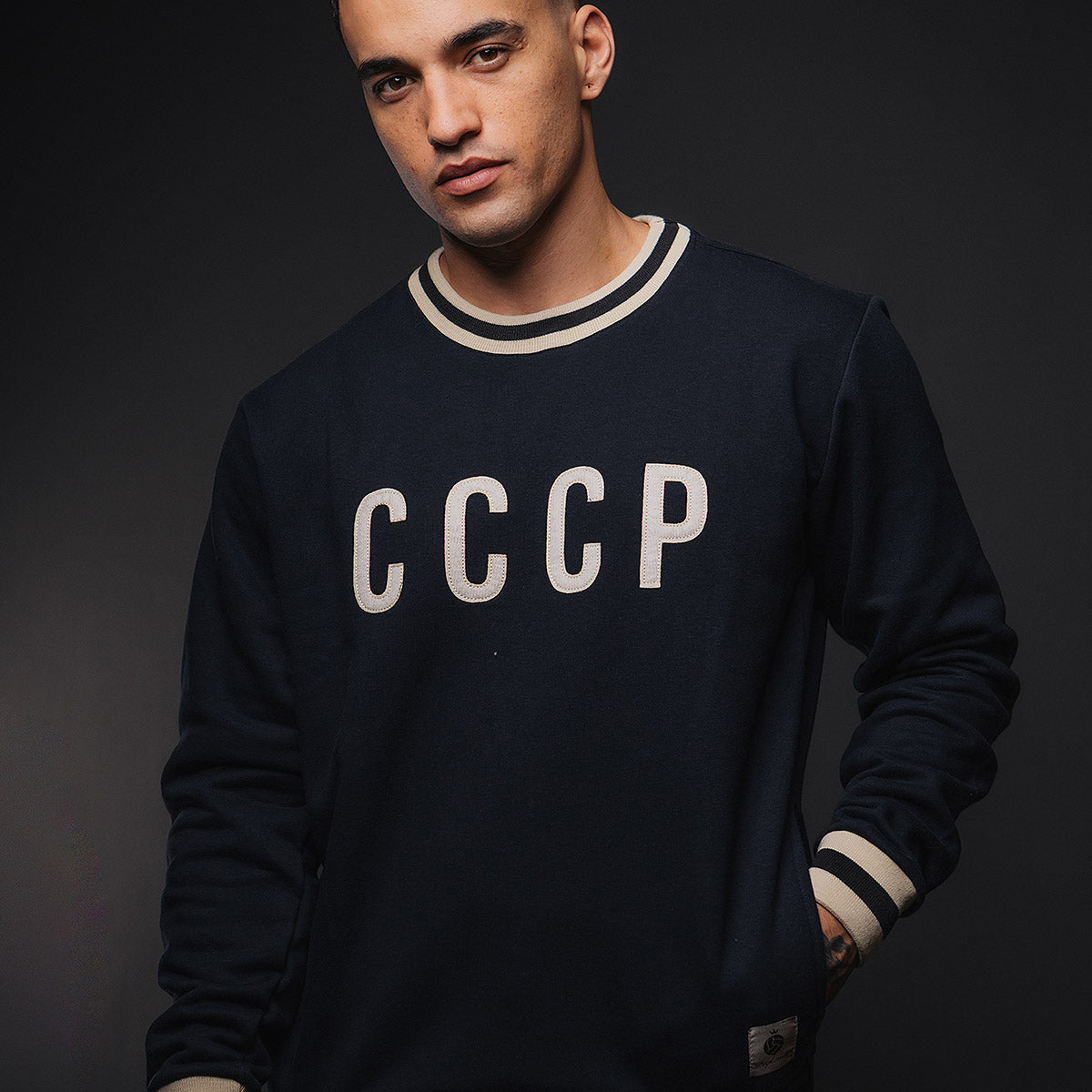 CCCP Retro Black Men's Sweatshirt