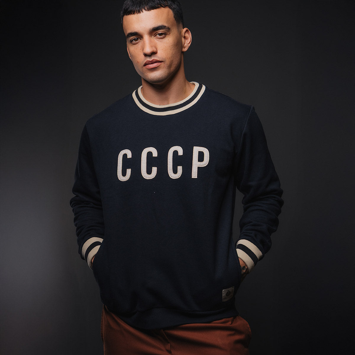 CCCP Retro Black Men's Sweatshirt