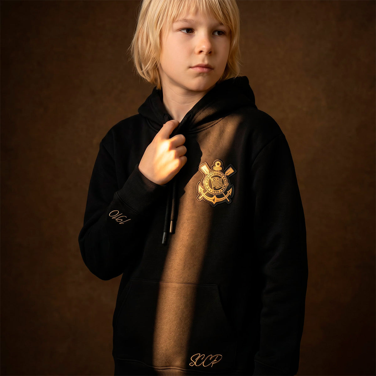 Corinthians Gold + Black Unissex Kid's Sweatshirt