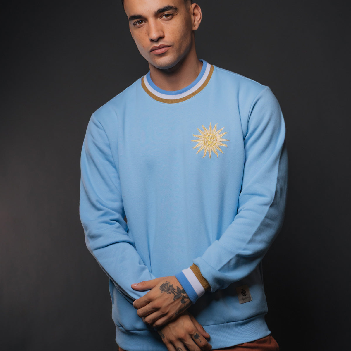 Uruguay Retro Gold Men's Sweatshirt