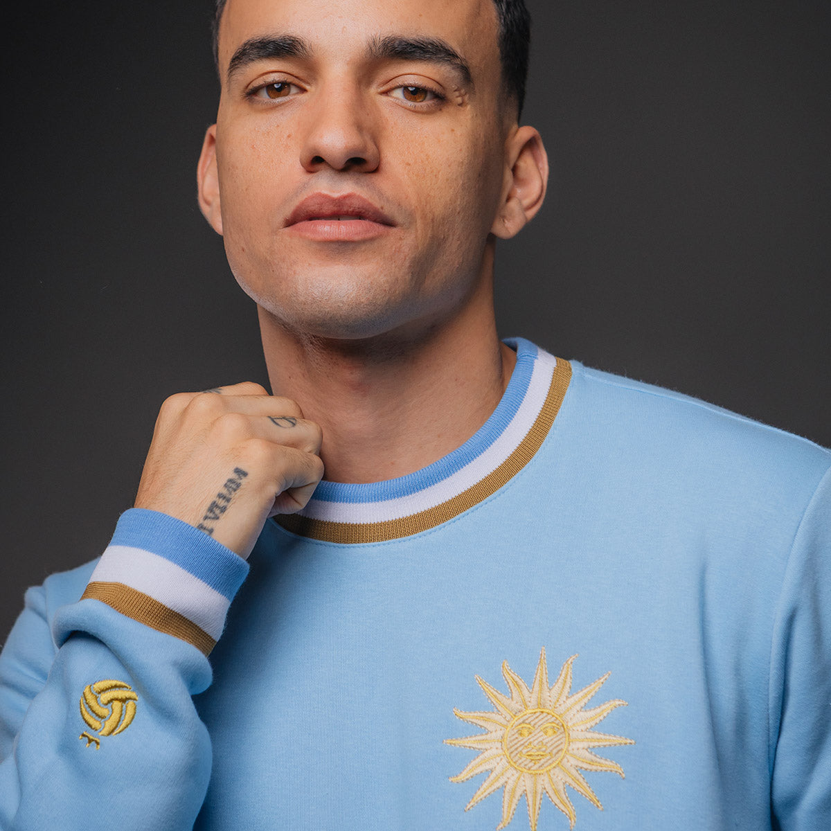 Uruguay Retro Gold Men's Sweatshirt