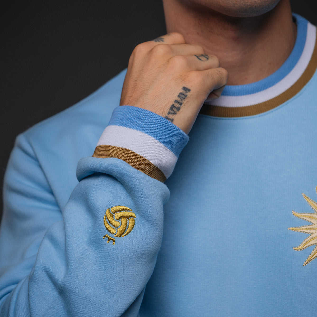 Uruguay Retro Gold Men's Sweatshirt