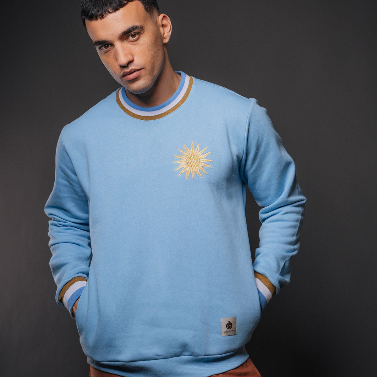 Uruguay Retro Gold Men's Sweatshirt