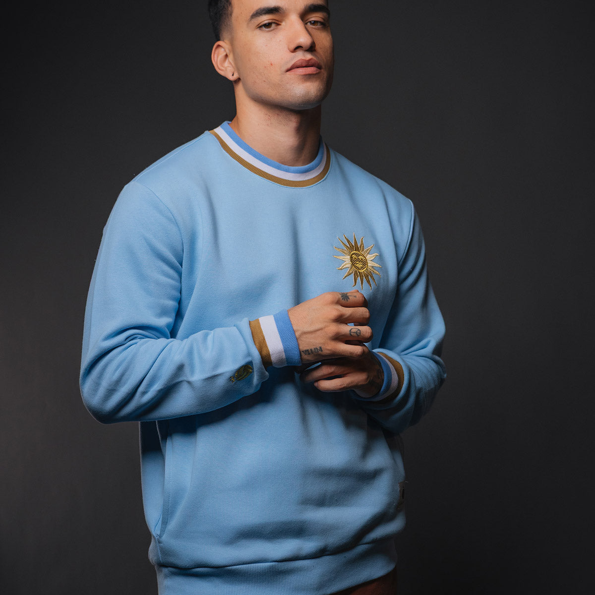 Uruguay Retro Gold Men's Sweatshirt