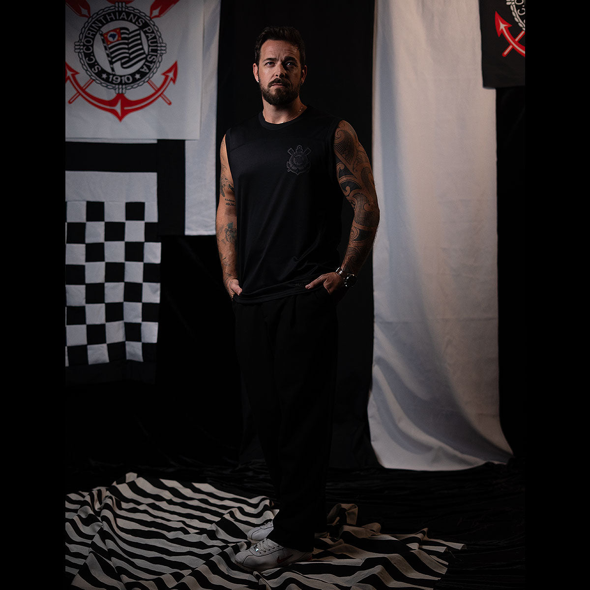 Corinthians Retro Street Black Men's Regatta