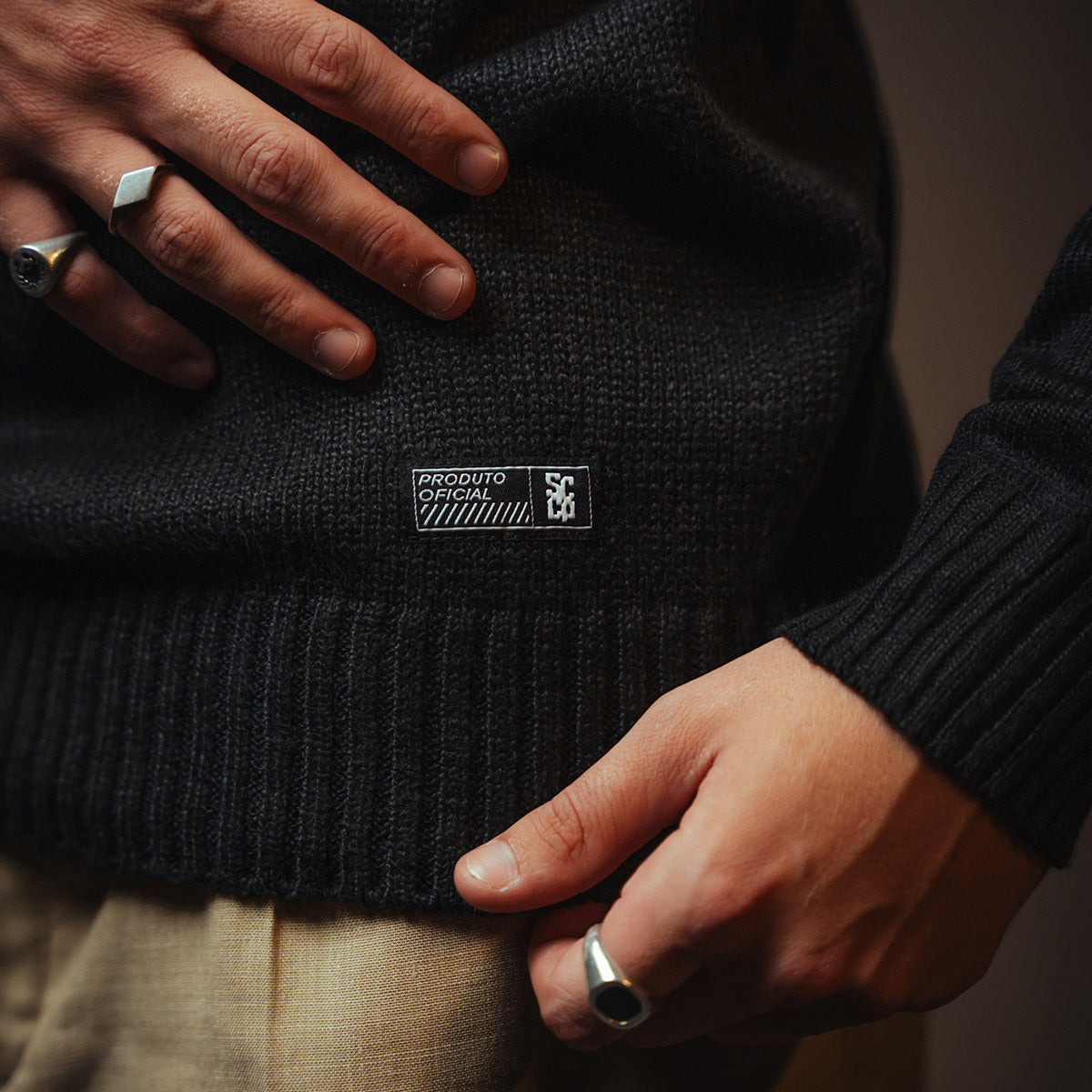 Corinthians Retro Black Men's Sweater